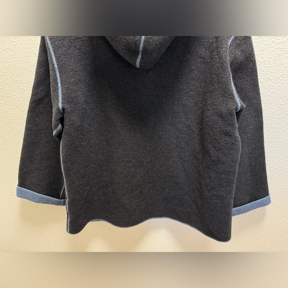 Cabi Wool Zip Hooded Jacket Sweater Pockets Thick Charcoal Gray Women's Large - Picture 6 of 8